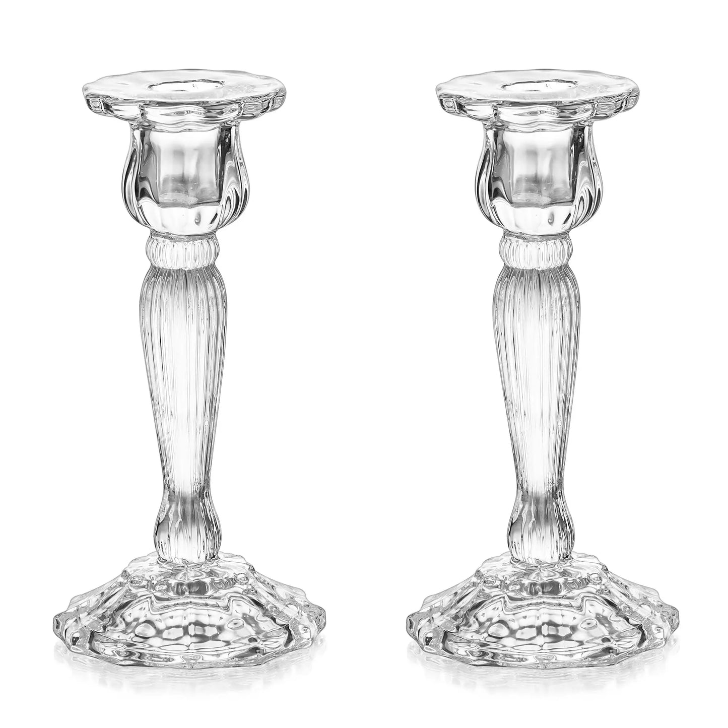 2 Chandeliers Verre Corinthiens