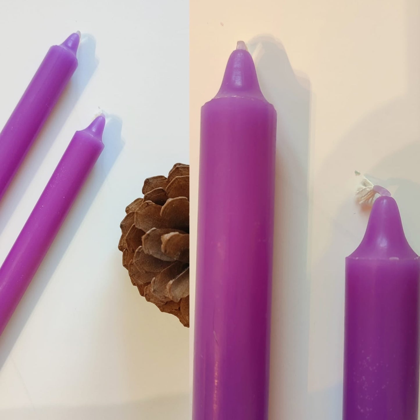 1 chandelles violette - Esprit Chandelier