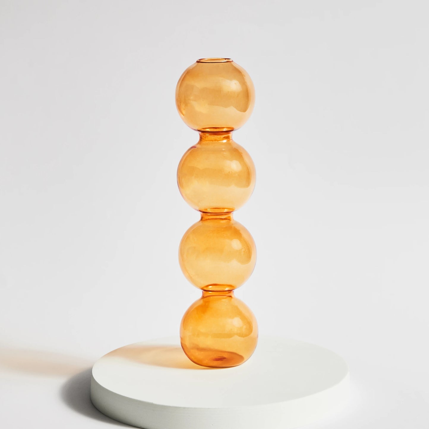 4 boules verre orange