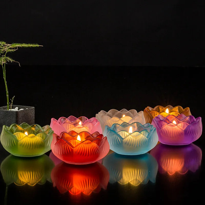 7 couleurs bougeoirs cristal - Esprit Chandelier