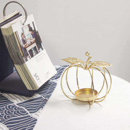 Bougeoir Dore courge - Esprit Chandelier