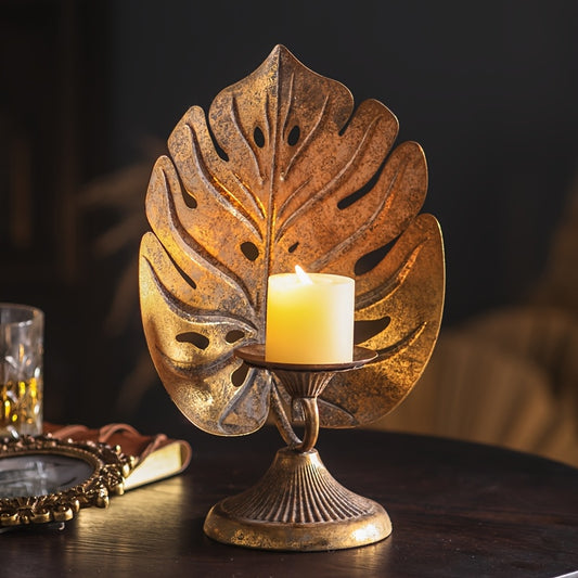 Bougeoir Feuille Tropicale - Esprit Chandelier