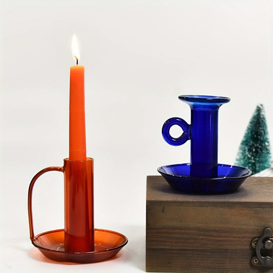 Bougeoir à Main Verre Coloré
