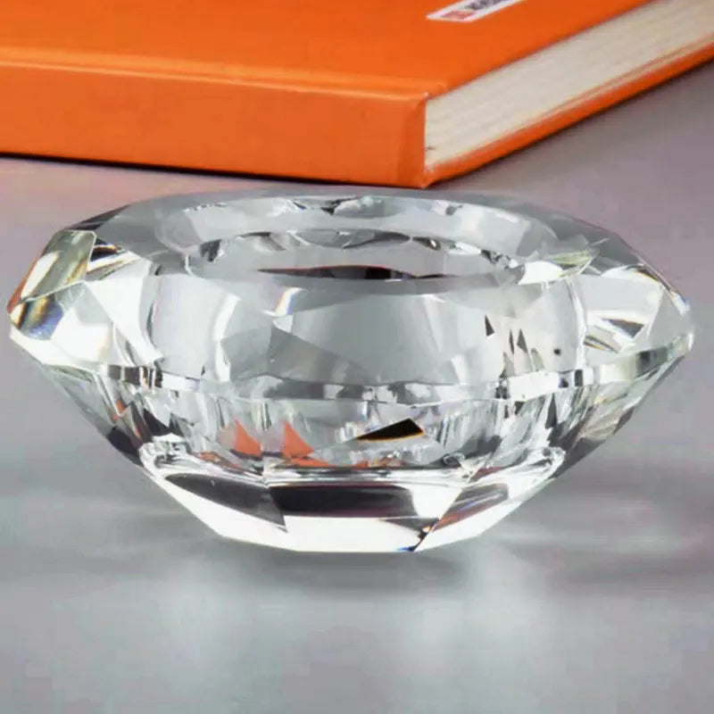 Bougeoir diamant cristal clair - Esprit Chandelier