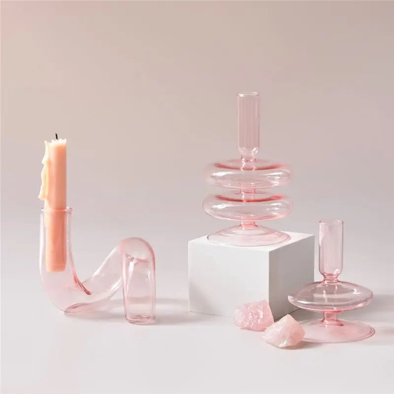 Bougeoir escargot en verre - Esprit Chandelier