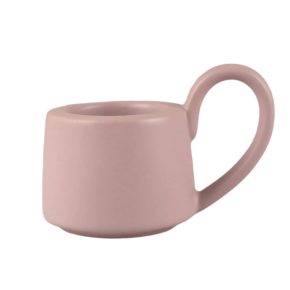 Bougeoir tasse vieux rose - Esprit Chandelier