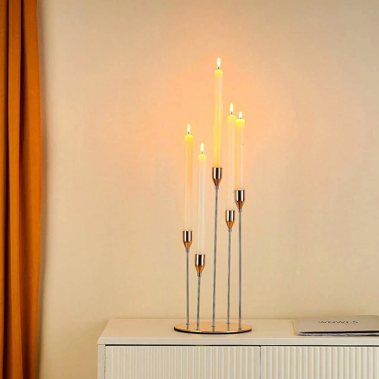 Candelabre 5 Branches dore luxe