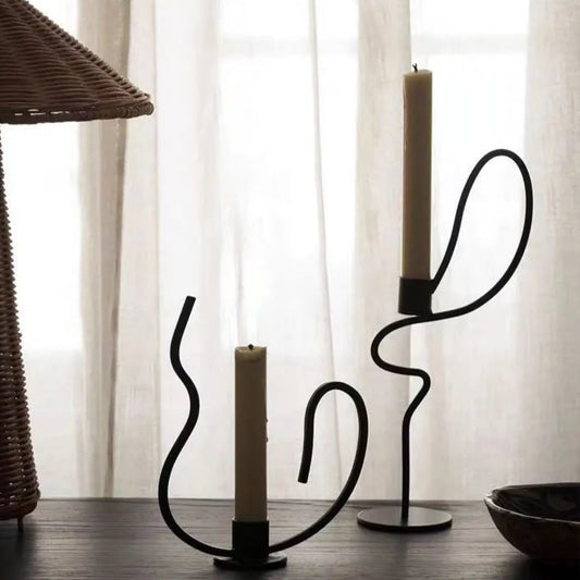 Chandelier Noir Minimalisme