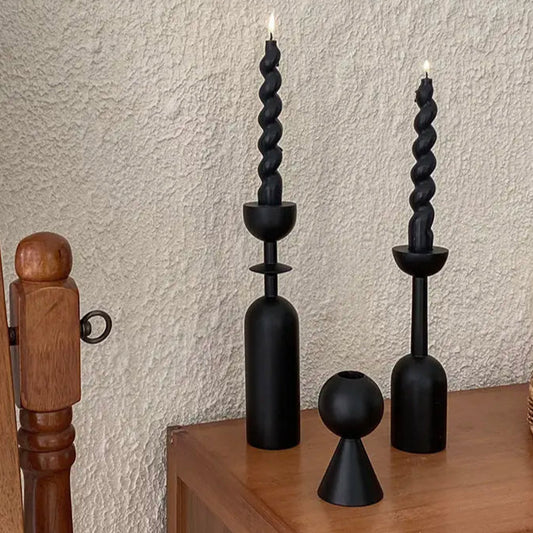 Chandelier Noir Scandinave