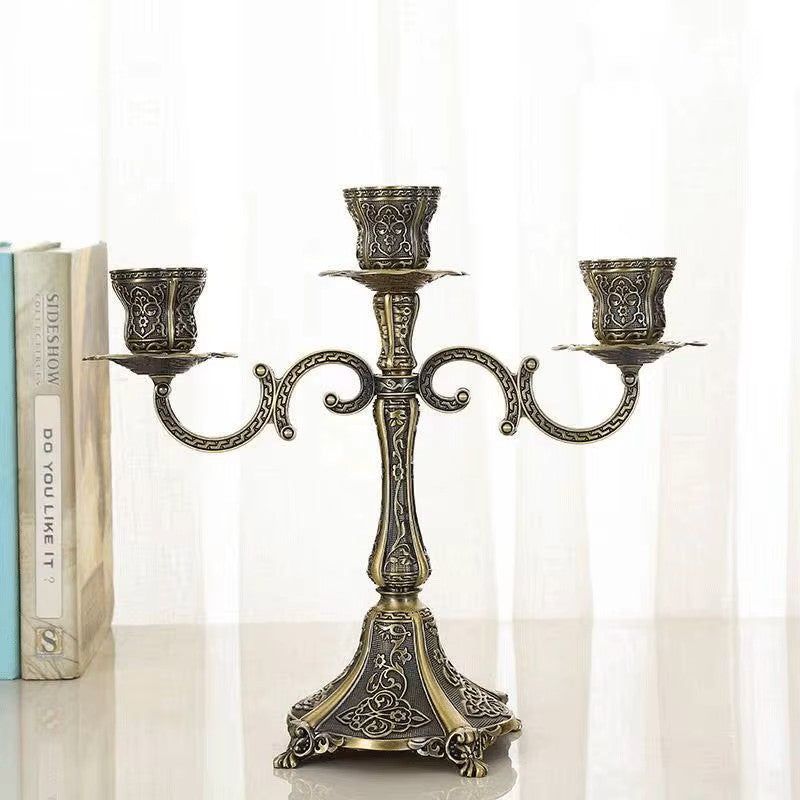 Chandelier Ornemente Bronze 3 bras - Esprit Chandelier