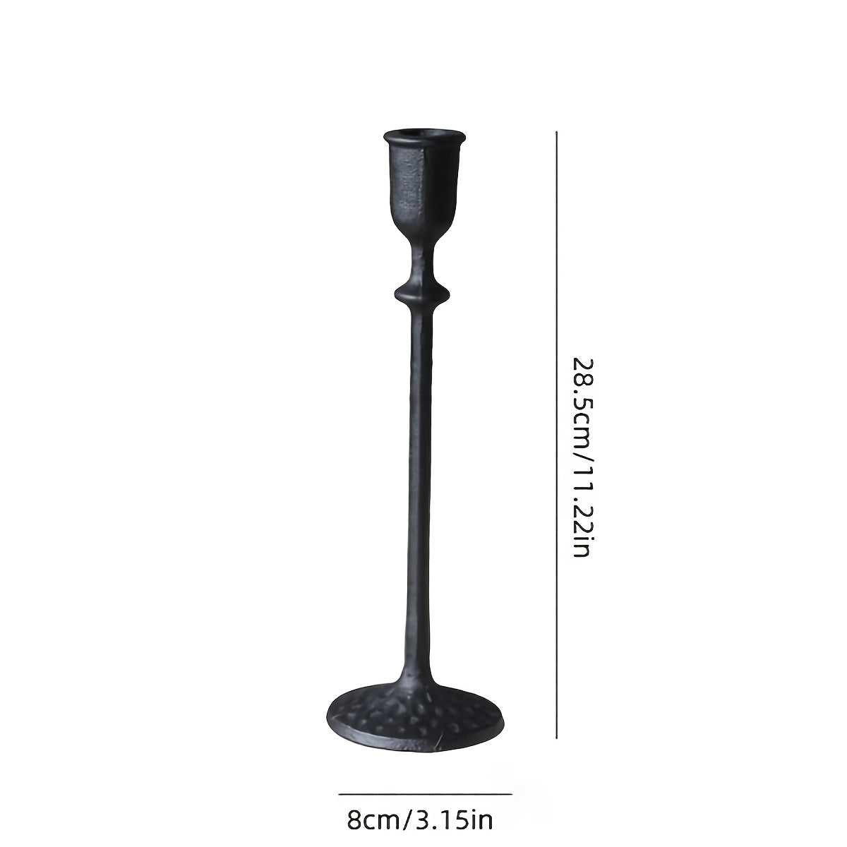 Chandelier noir medieval L