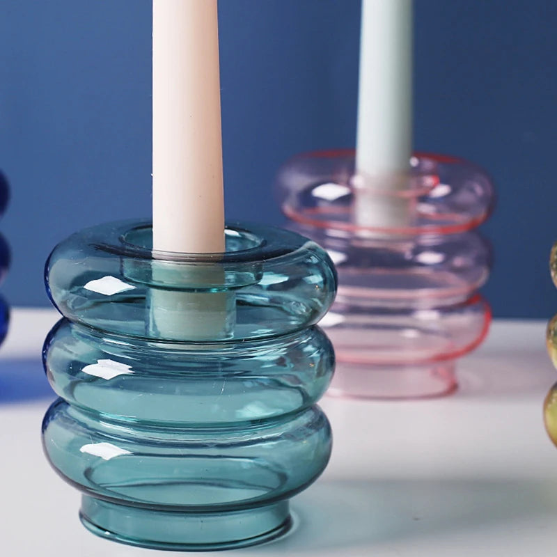 Chandelier verre bleu canard Esprit Chandelier