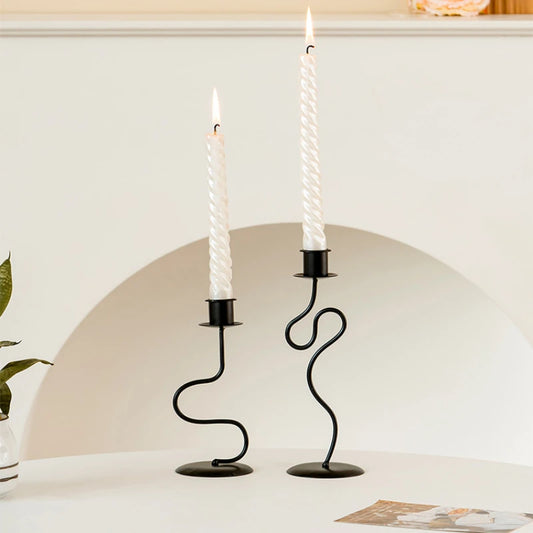 Chandelier Noir Minimaliste