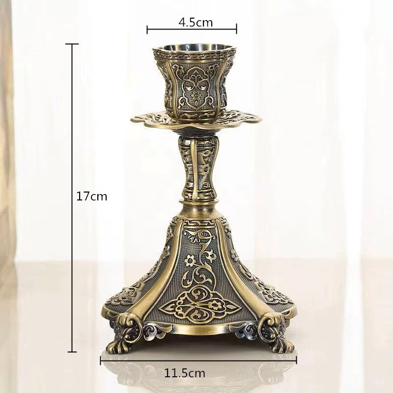 Dimensions Bougeoir Ornement Bronze - Esprit Chandelier