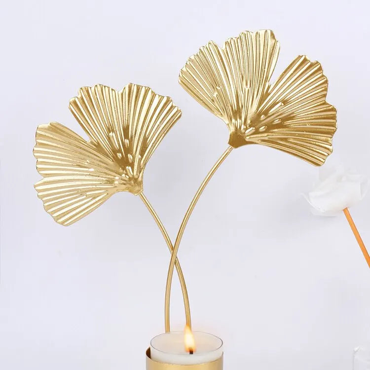 Feuilles Ginkgo dorees - Esprit Chandelier