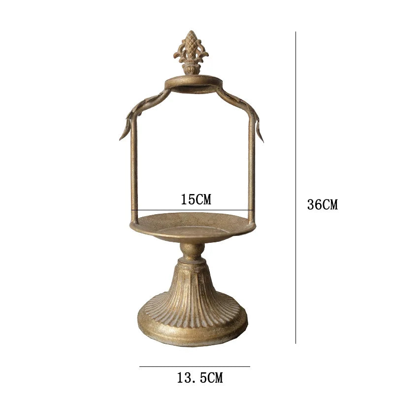 Grand photophore bronze ancien - Esprit Chandelier