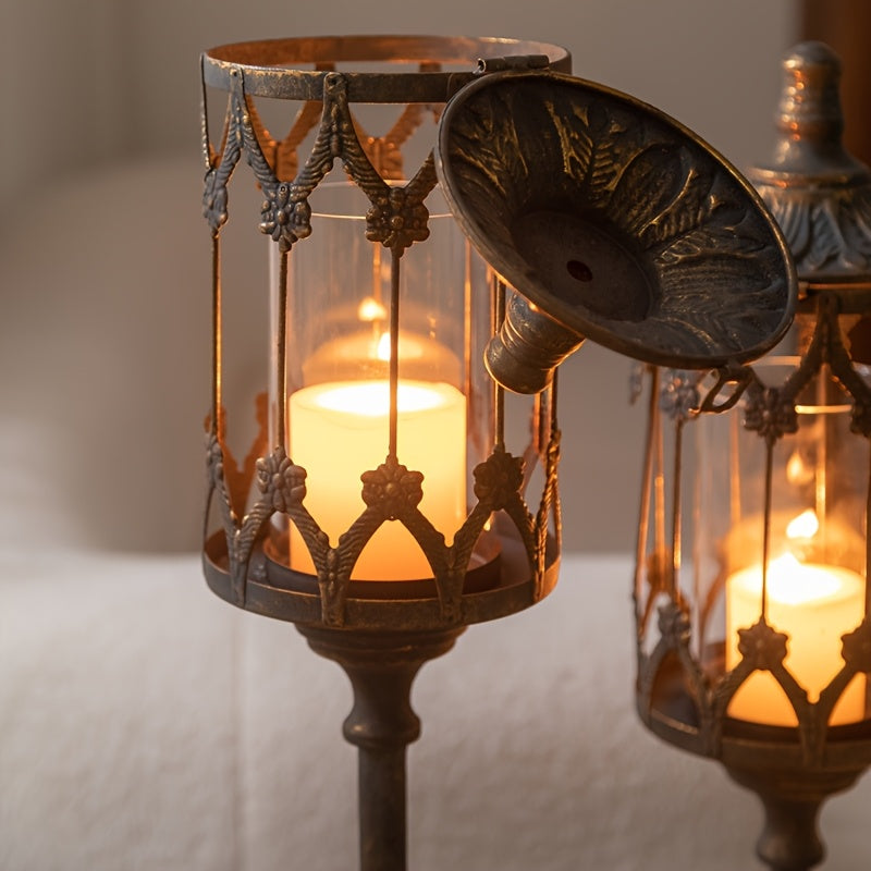 Lanterne Ancienne Sur Pied - Esprit chandelier