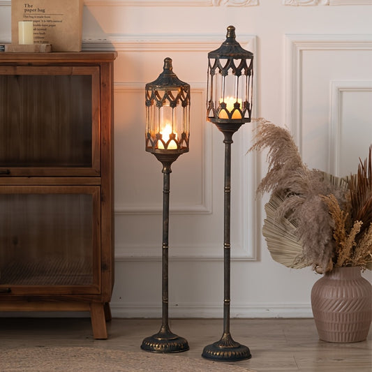 Lanterne Ancienne Sur Pied bronze - Esprit chandelier