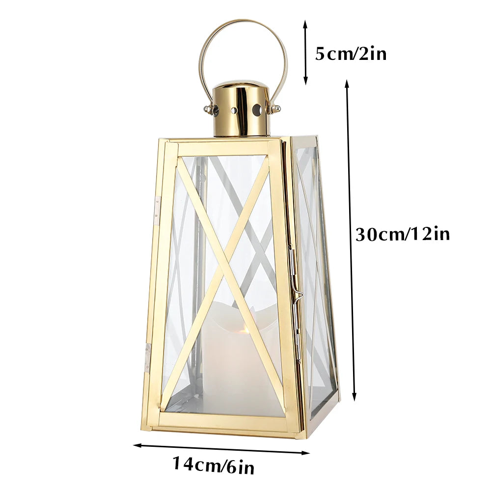 Lanterne Moderne doree format - Esprit Chandelier