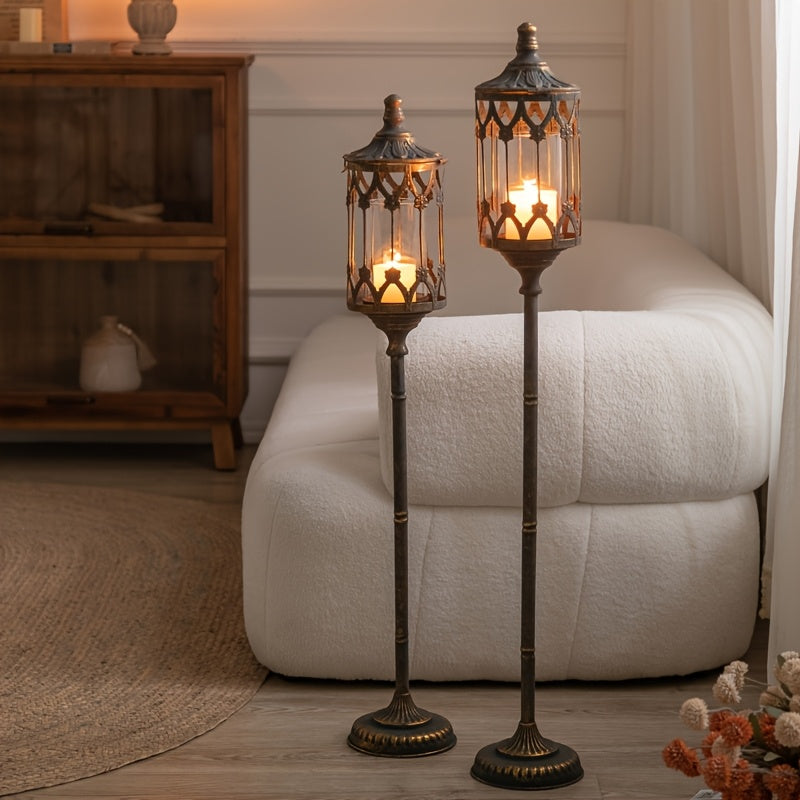 Lanterne bronze Ancien Sur Pied - Esprit Chandelier