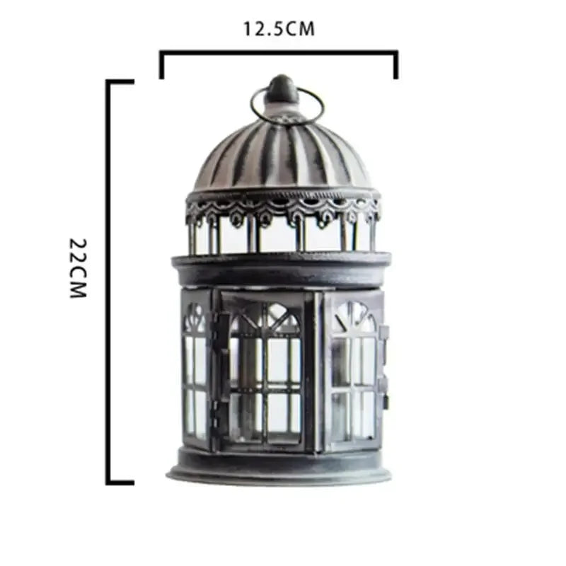 Lanternes retros grises metal - Esprit Chandelier