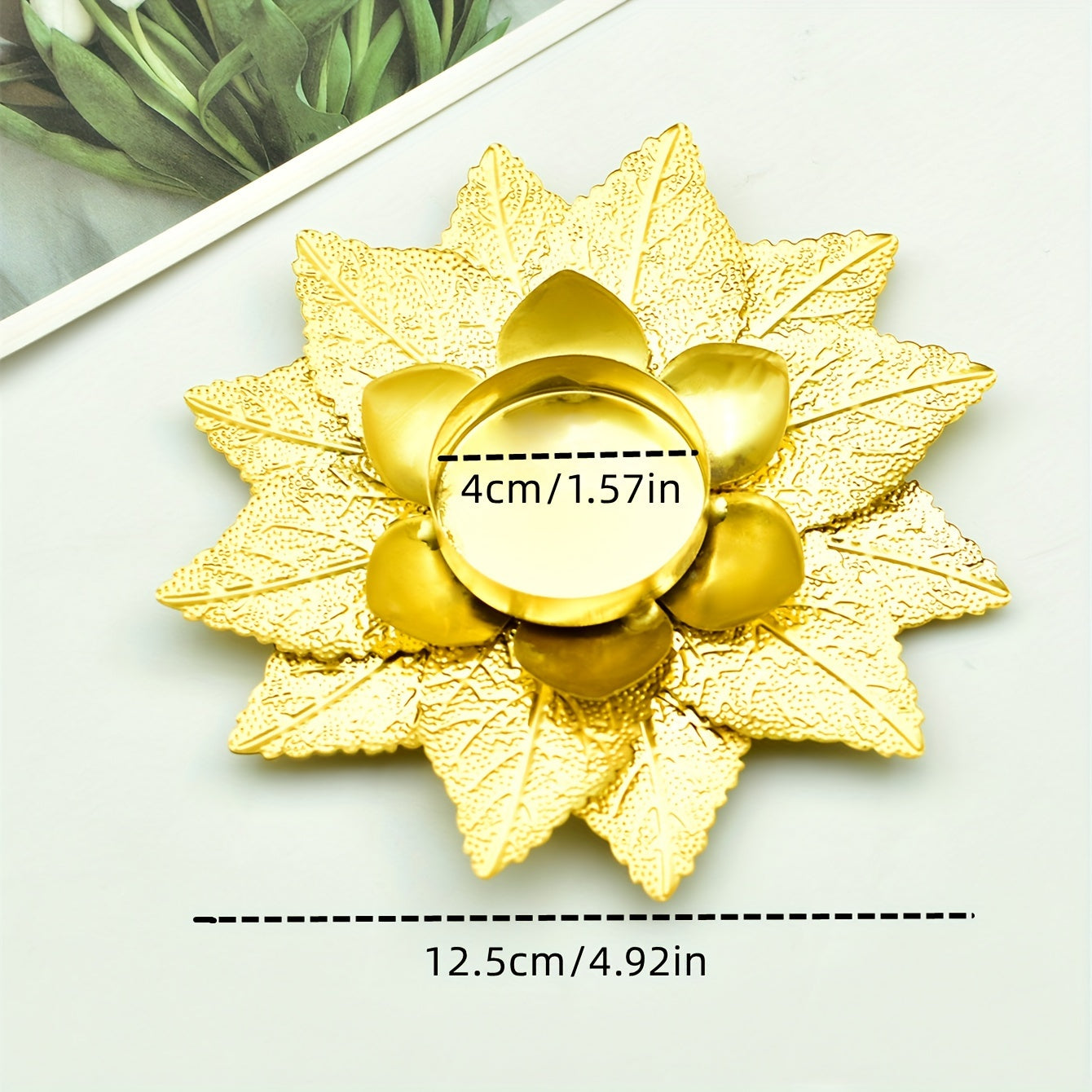 Mini Bougeoir Grande Fleur format - Esprit Chandelier