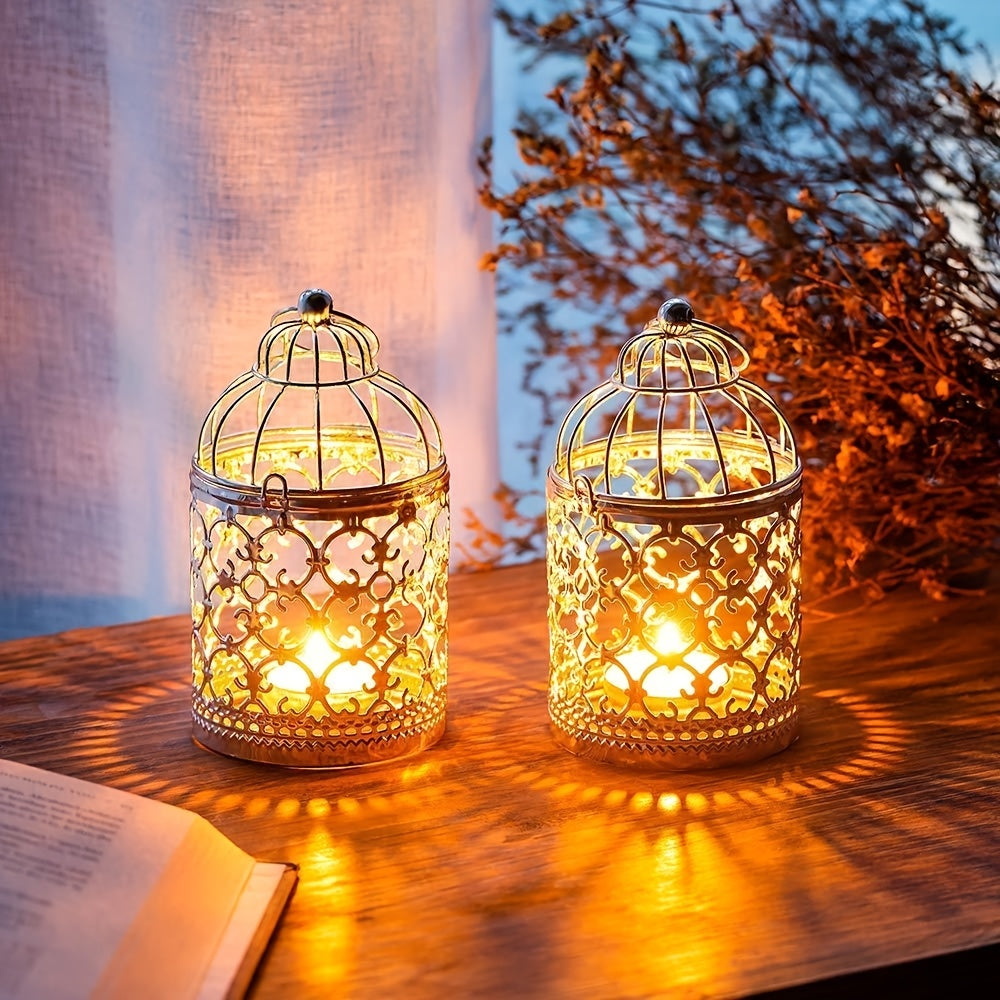 Mini Lanterne Arabesques Dorées - Esprit Chandelier