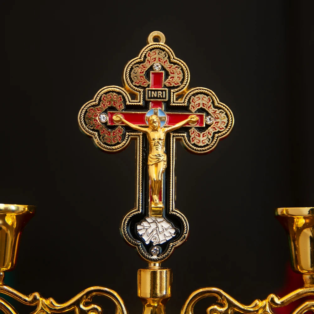Petit Bougeoir Chrétien Croix Jesus