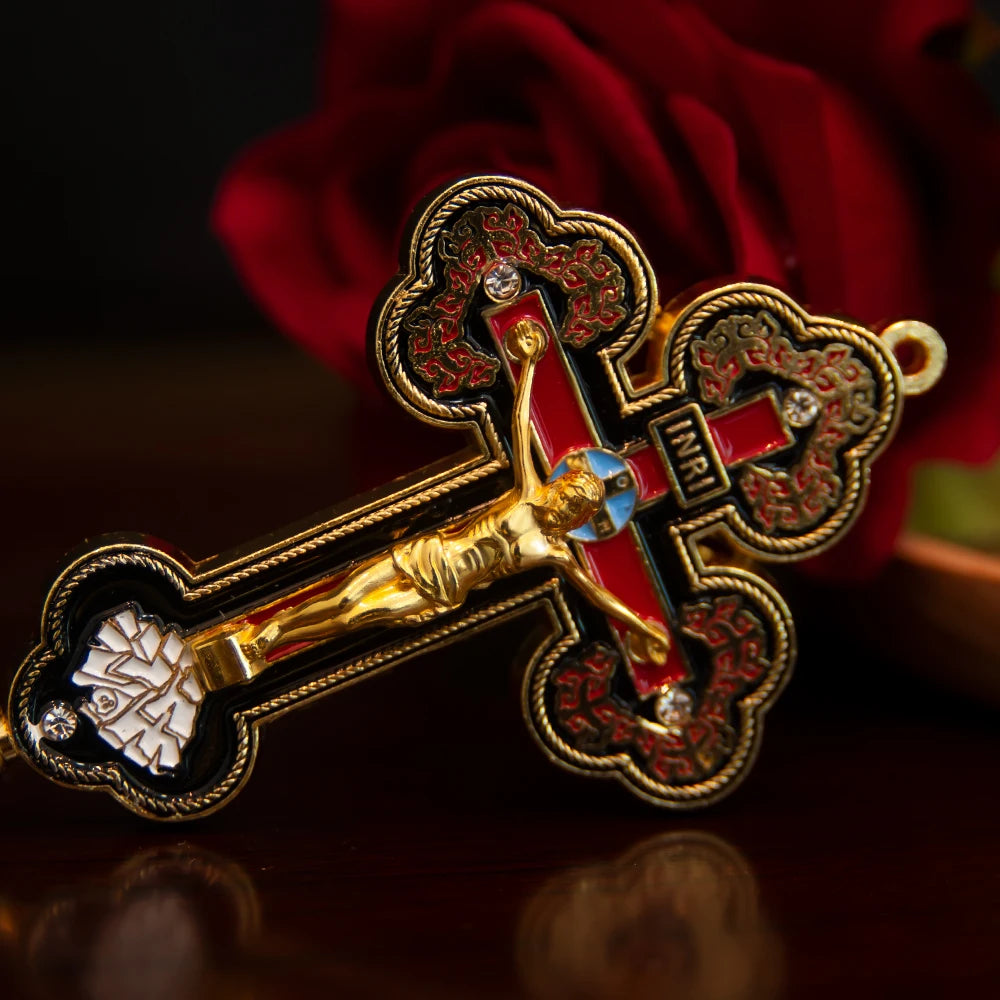 Petit Bougeoir Dore Croix