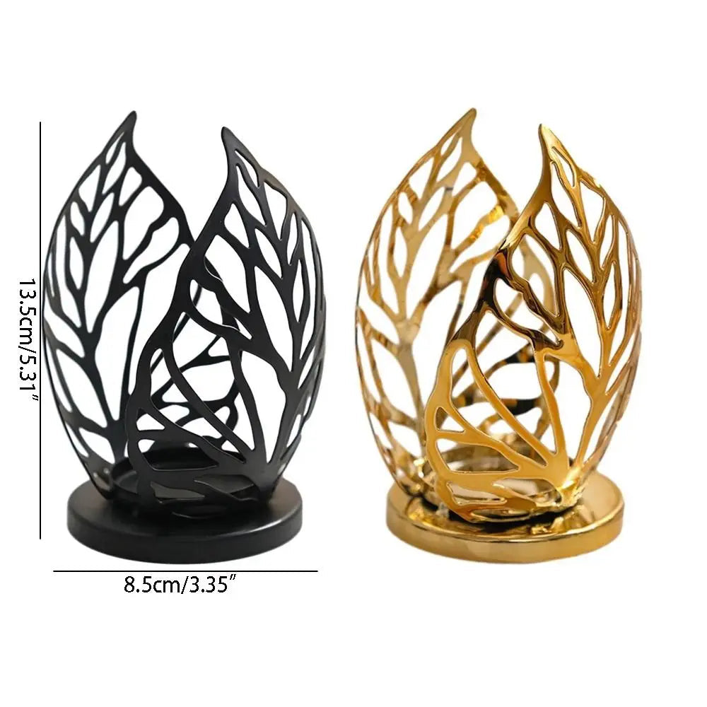 Petit Photophore Feuille Automne - Esprit Chandelier