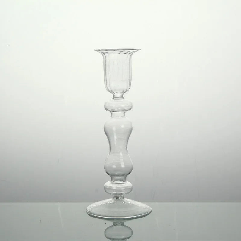 Petit chandelier verre transparent