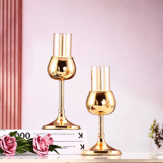 Photophore Dore Coupe - Esprit Chandelier