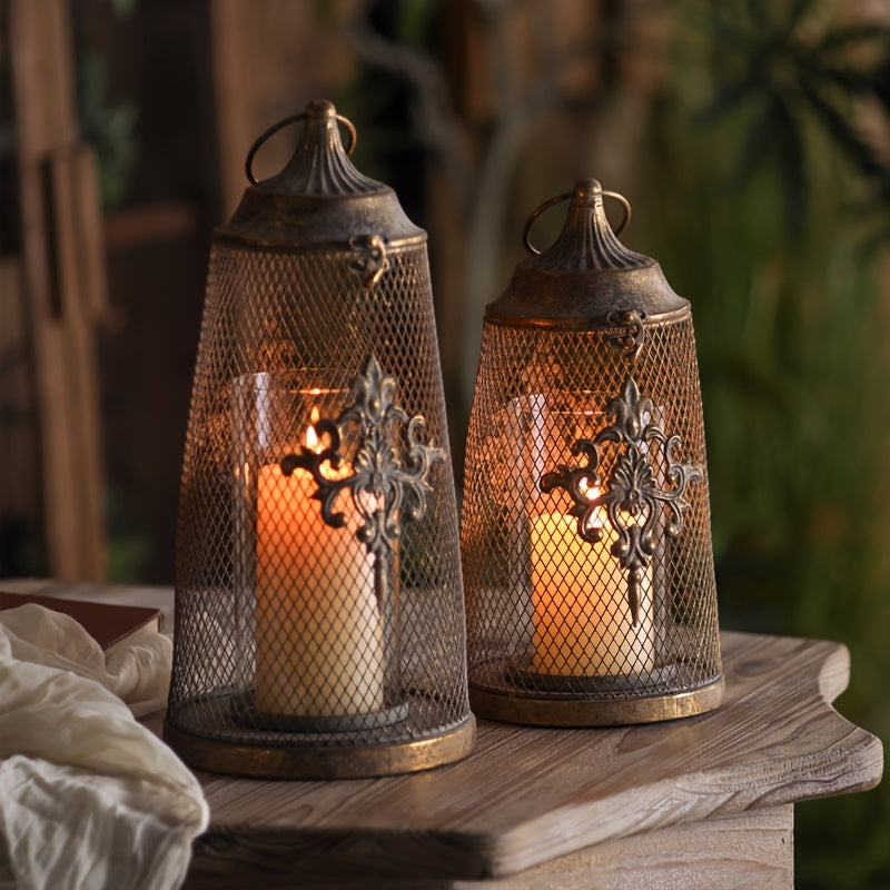 Photophore Lanterne Doré Ancien - Esprit Chandelier