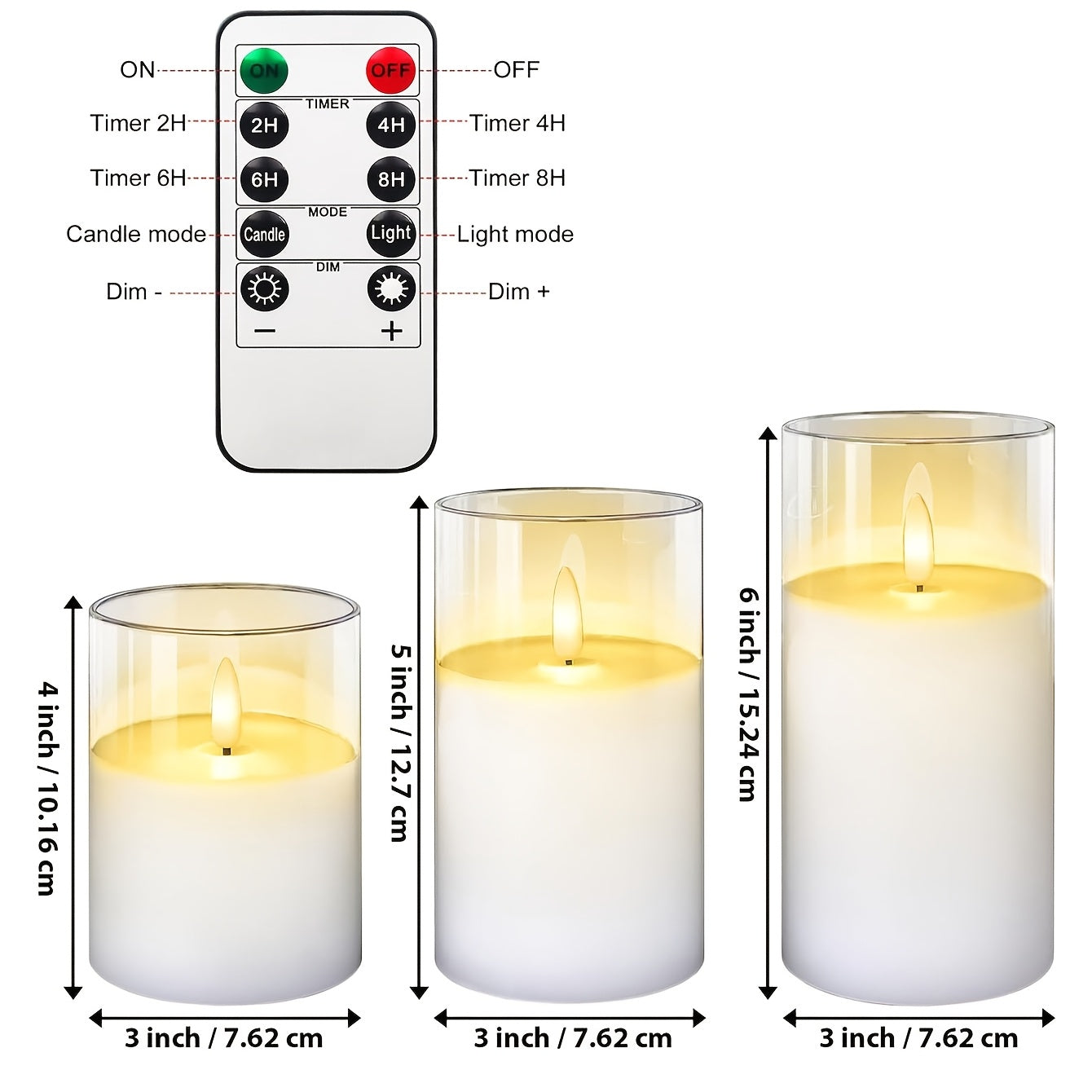 Photophore Led Telecommande - Esprit Chandelier