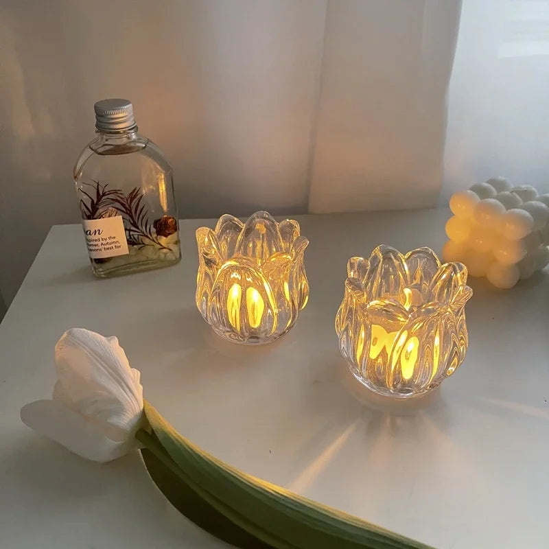 Photophore Verre Tulipe - Esprit Chandelier