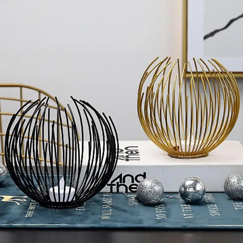 Photophore boule fil metal - Esprit Chandelier