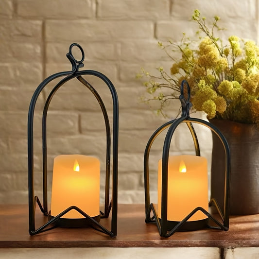 Photophore noir Arche a Poser - Esprit Chandelier