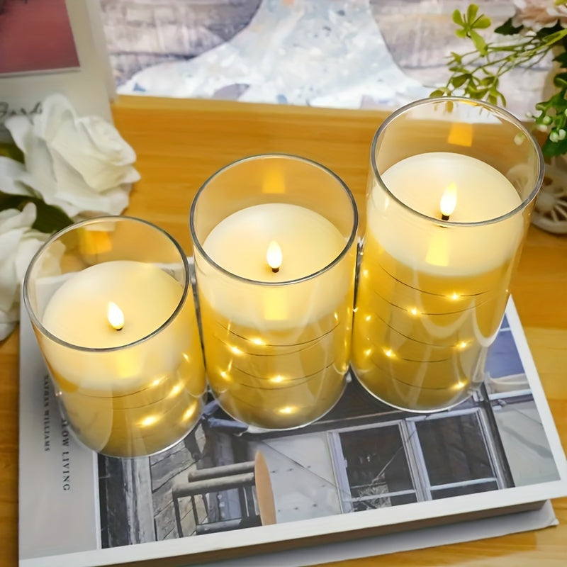 Photophores Verre Led - Esprit Chandelier