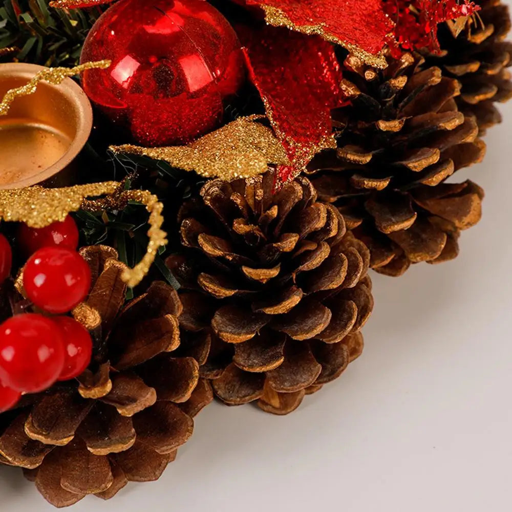 Pomme de pin bougeoir couronne - Esprit Chandelier