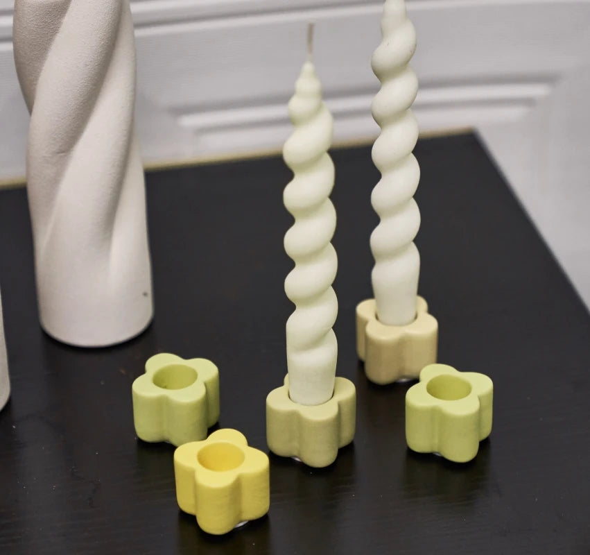 Ceramic Candle Holder - Mini Flower