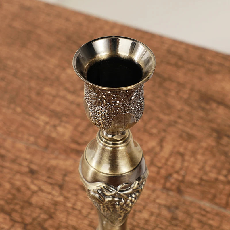 bobeche bronze metal gaufre