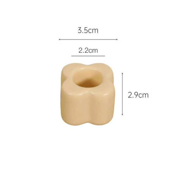 bougeoir Mini Fleur beige - Esprit Chandelier