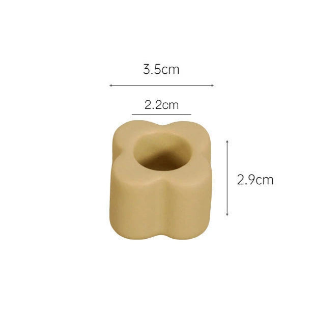 bougeoir Mini Fleur vert kaki - Esprit Chandelier