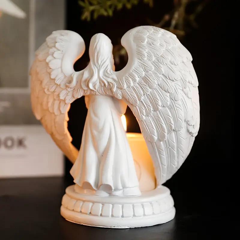 bougeoir ailes blanches - Esprit Chandelier