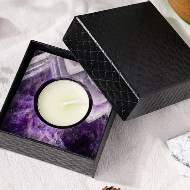 bougeoir amethyste - Esprit Chandelier