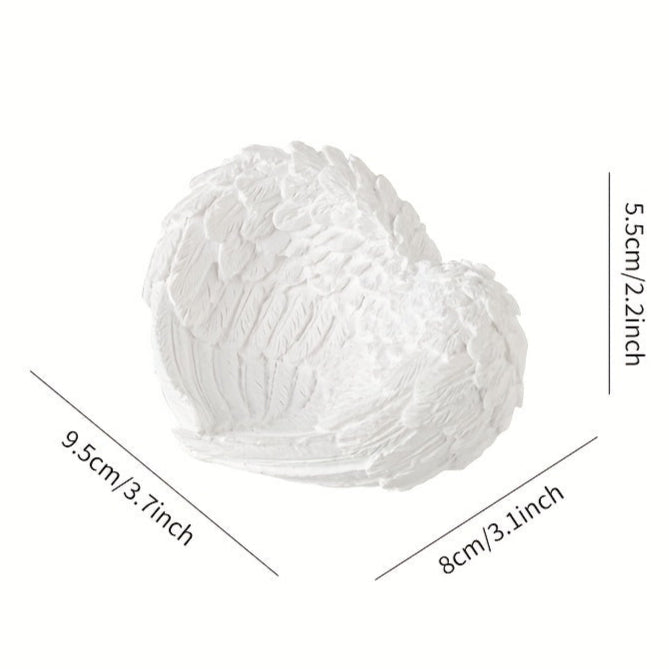 bougeoir blanc ailes ange format