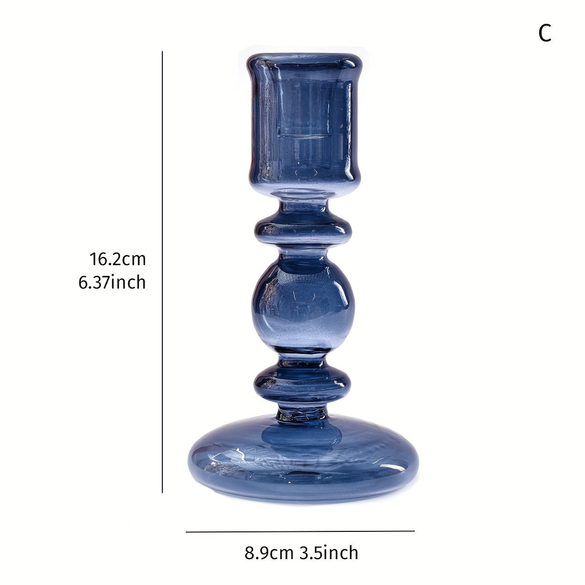 bougeoir bleu petrole