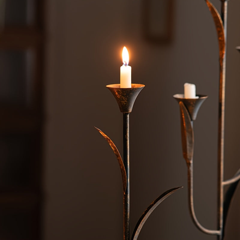 bougeoir branche feuille