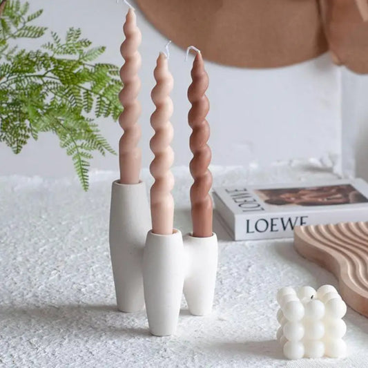 bougeoir céramique tripode - Esprit Chandelier