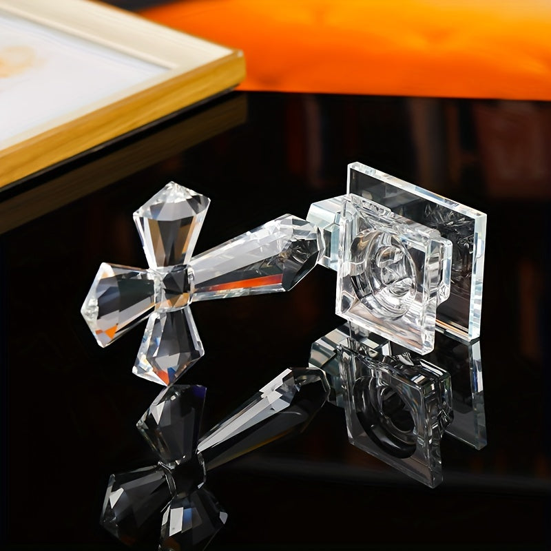 bougeoir cristal croix - Esprit Chandelier